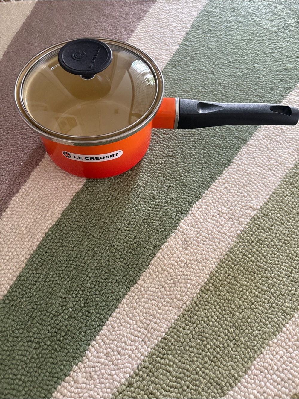 Le Creuset Flame Saucepan with Glass Lid - New in Box